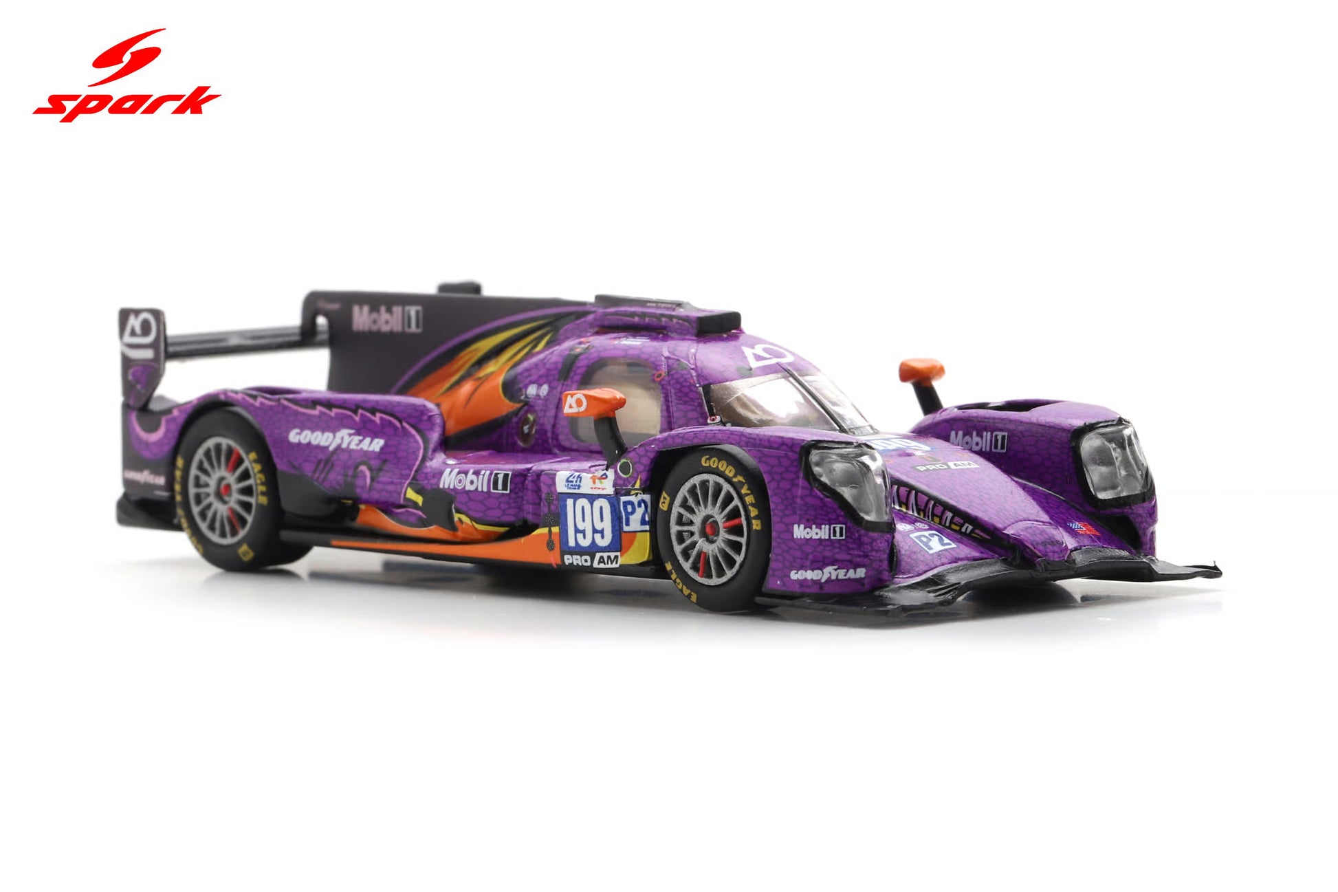 Sparky Oreca 07-Gibson No. 199 AO by TF Le Mans 2025 LMP2 class podium model.