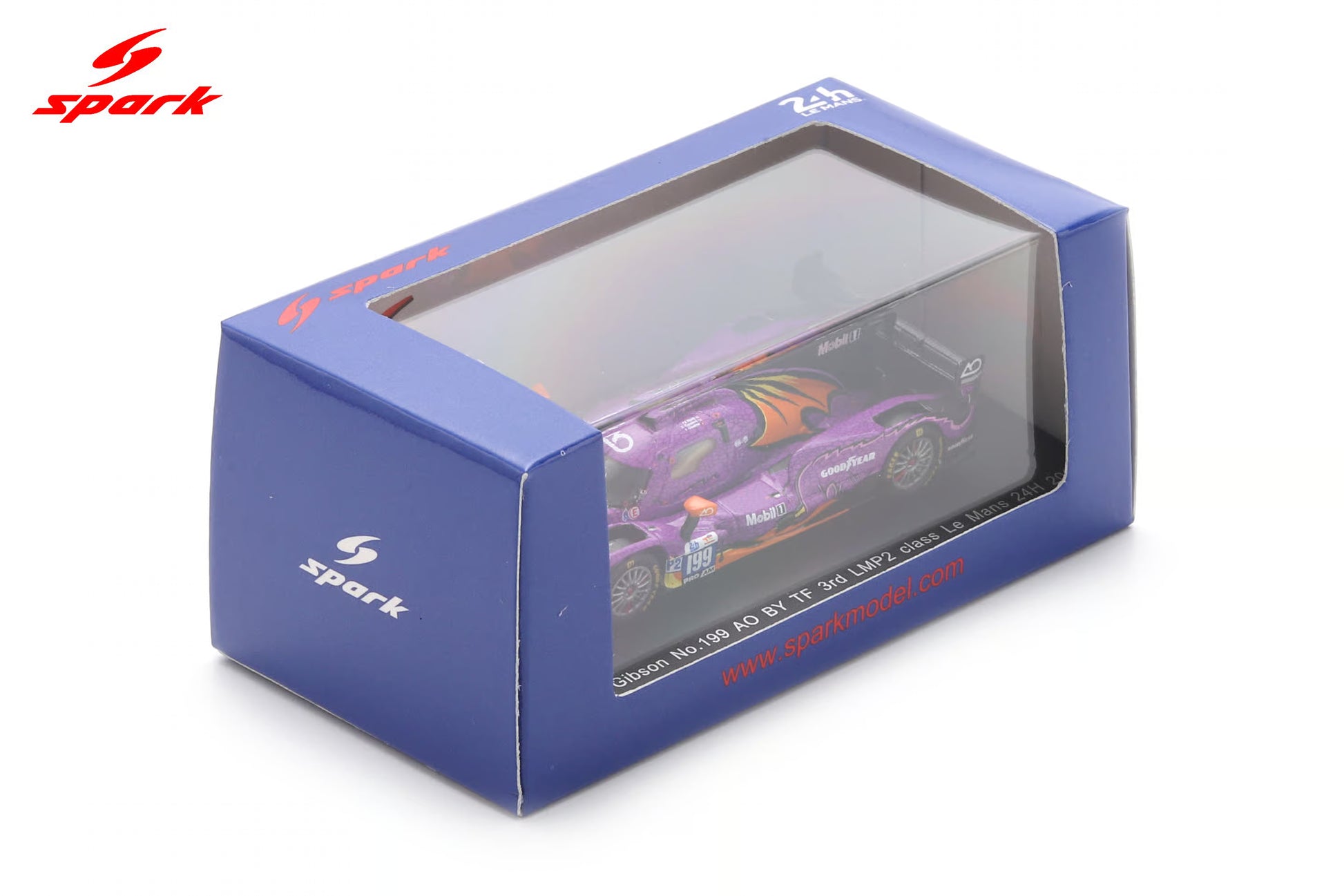 Sparky Oreca 07-Gibson No. 199 AO by TF Le Mans 2025 LMP2 class podium model.