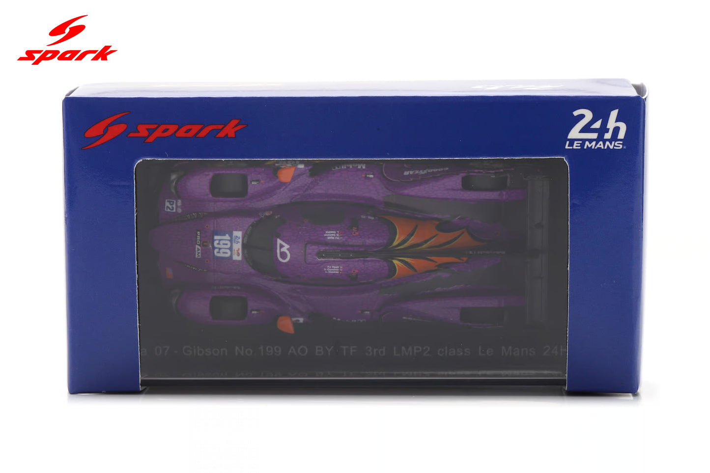 Sparky Oreca 07-Gibson No. 199 AO by TF Le Mans 2025 LMP2 class podium model.