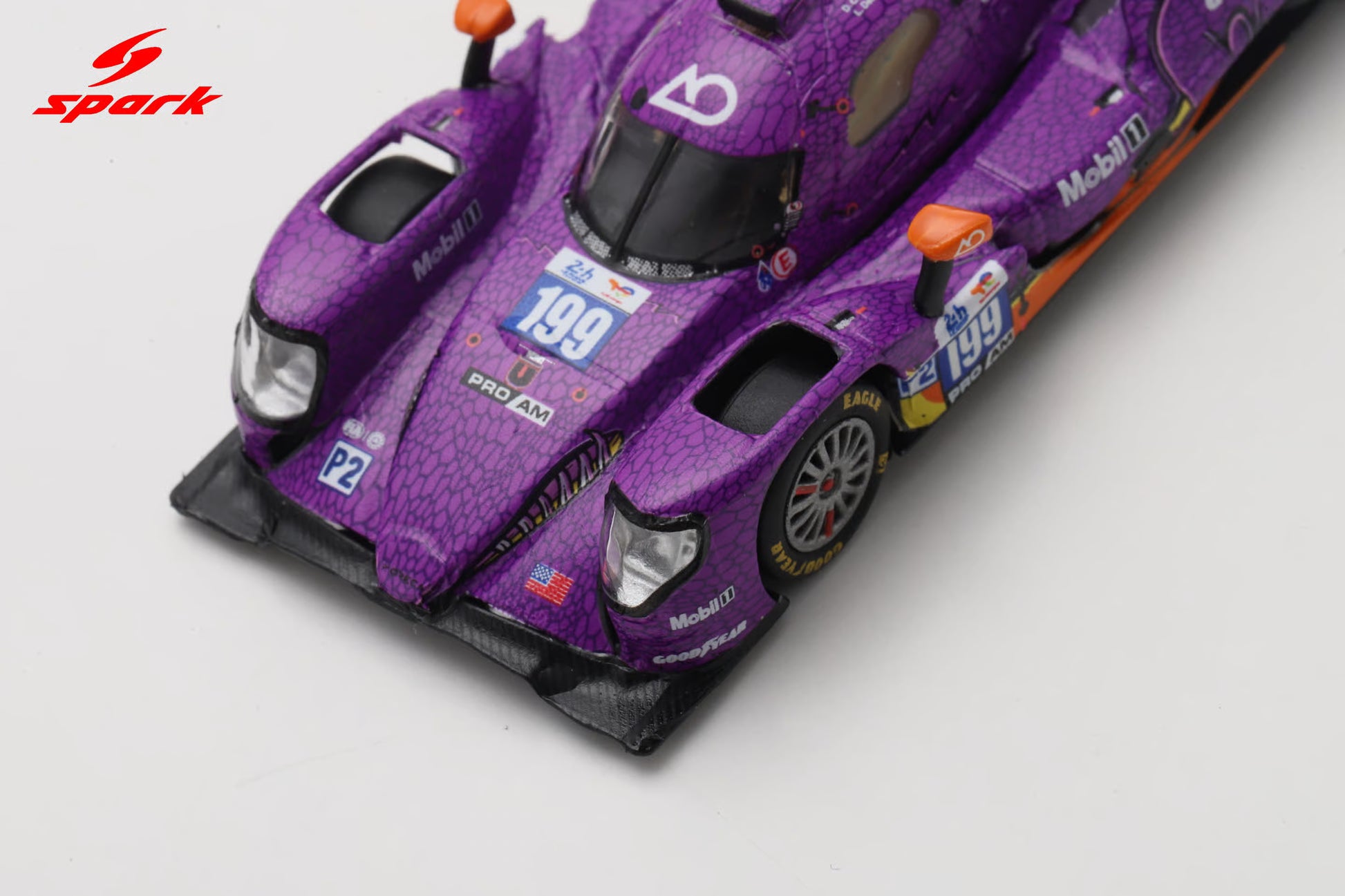 Sparky Oreca 07-Gibson No. 199 AO by TF Le Mans 2025 LMP2 class podium model.