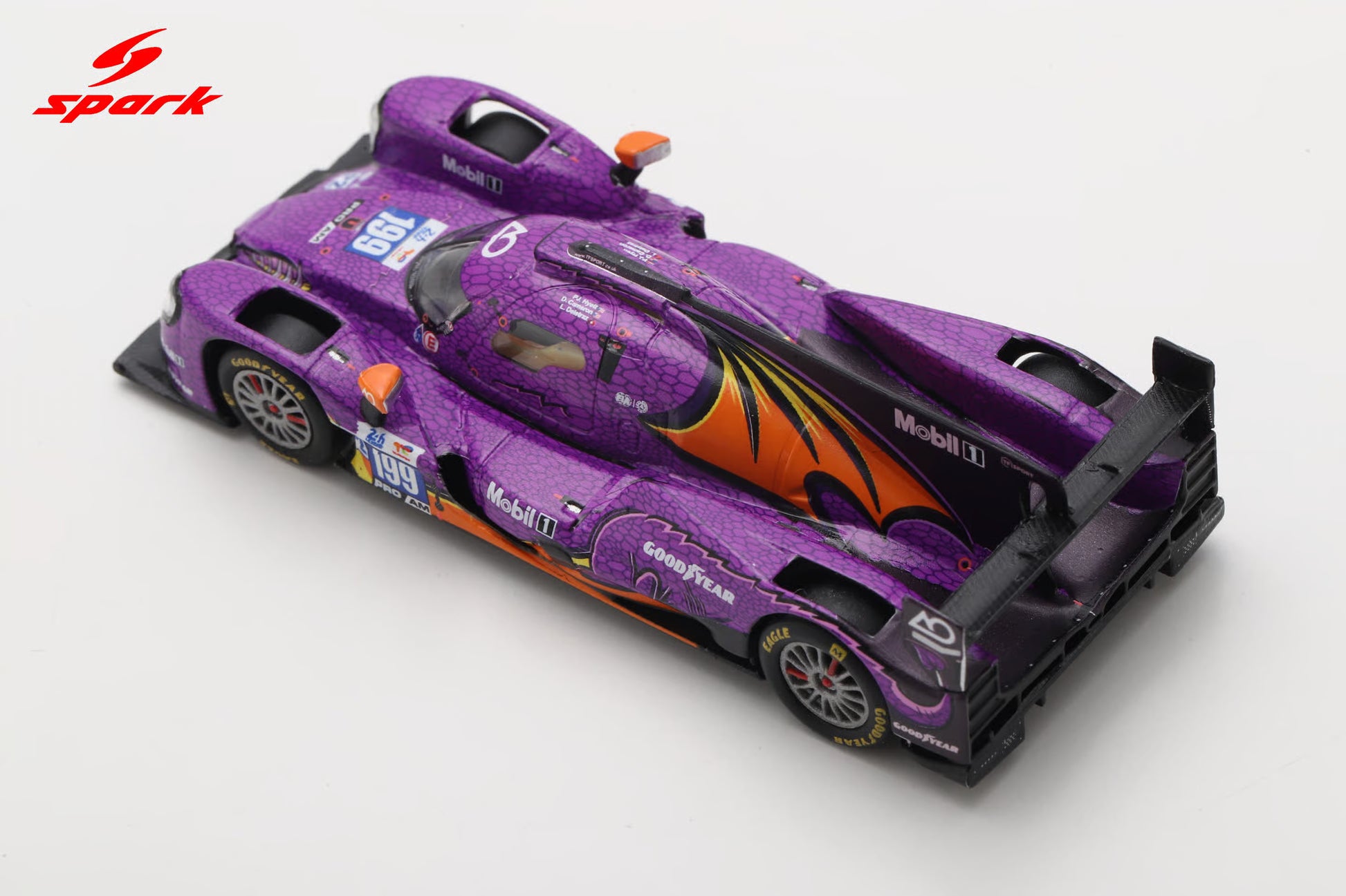 Sparky Oreca 07-Gibson No. 199 AO by TF Le Mans 2025 LMP2 class podium model.