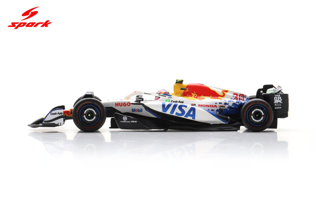 (Pre-Order) Sparky - Racing Bulls VCARB 02 No.30 Visa Cash App Racing Bulls Formula One Team Japanese GP 2025 Liam Lawson