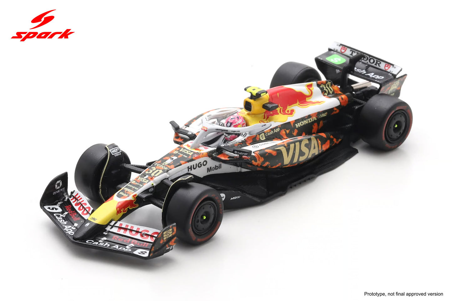 (Pre-Order) Sparky - Racing Bulls VCARB 02 #30 Liam Lawson Visa Cash App Racing Bulls Formula One Team US GP 2025