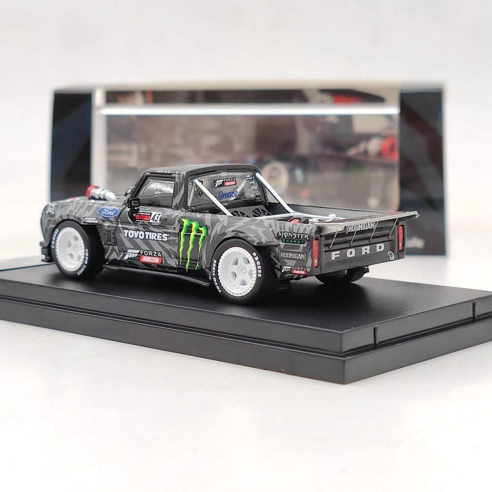 Sparky 1:64 Ken Block Ford F-150 Hoonitruck Street Weapon with display base and acrylic case.
