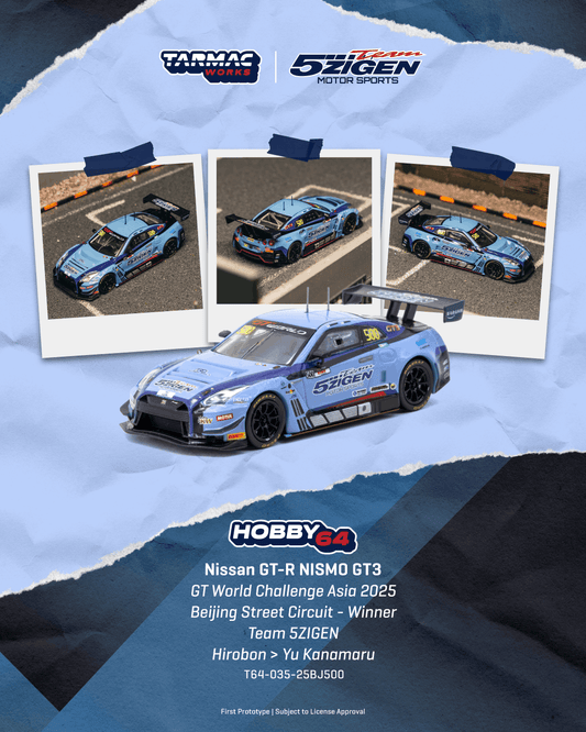 Tarmac Works Nissan GT-R R35 Nismo GT3 #500 Team 5Zigen Beijing Street Circuit winner.