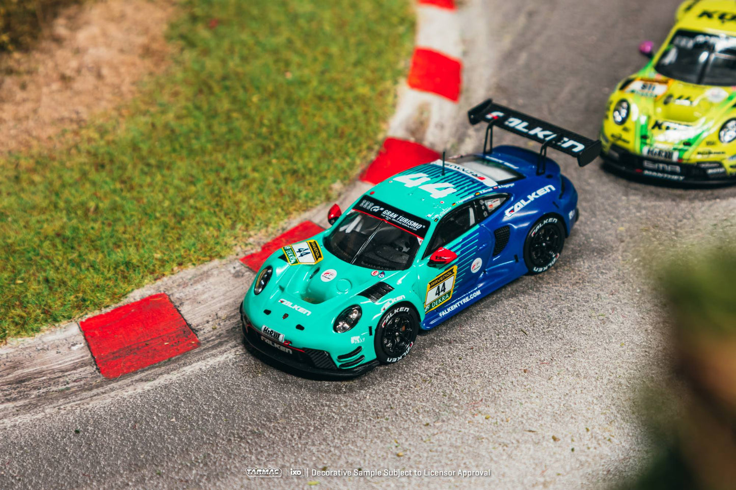 Tarmac Works Porsche 911 992 GT3 R #44 Nürburgring 24 Hours race car from the Hobby64 series. Top
