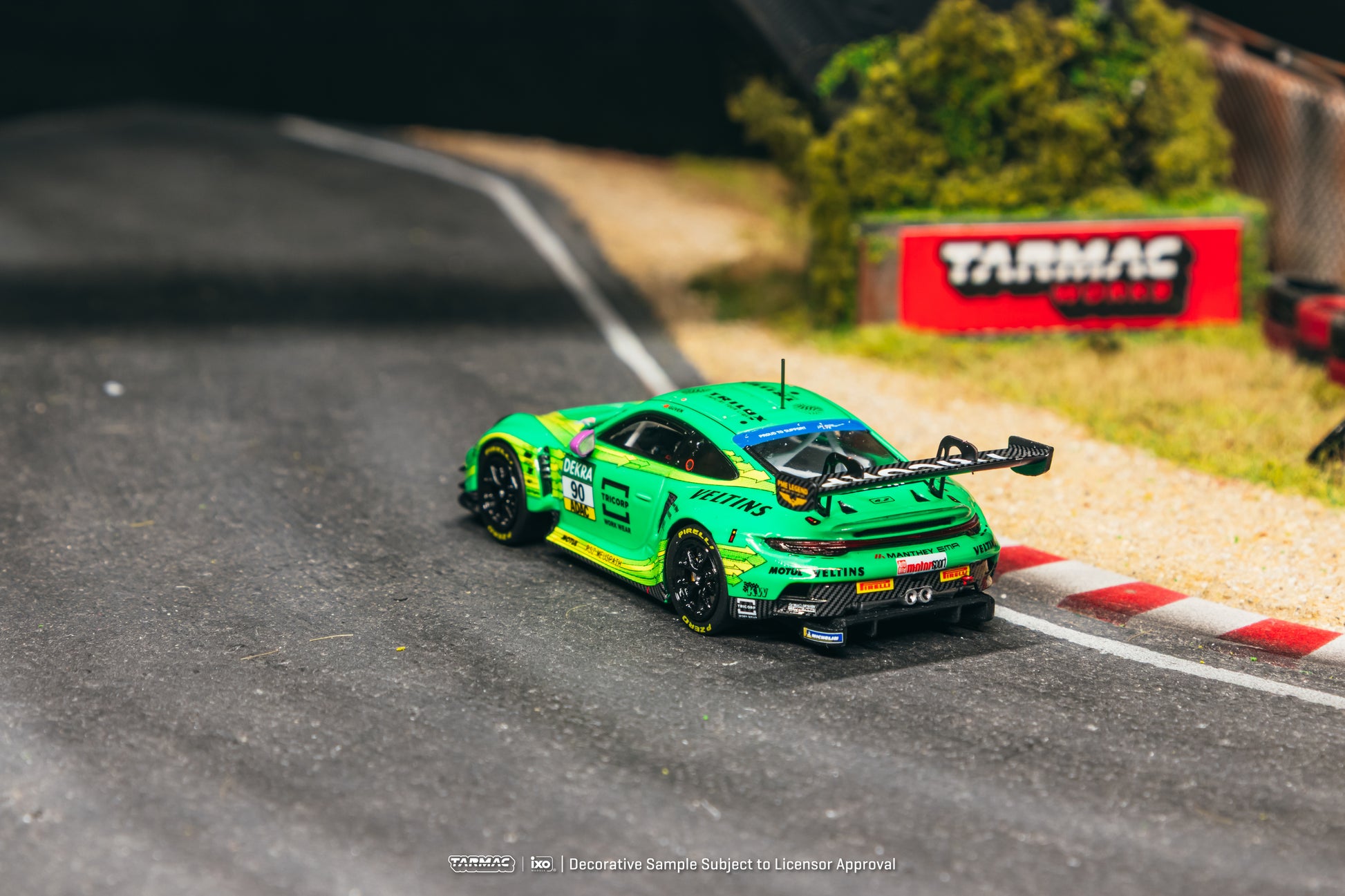 Tarmac Works Hobby64 Porsche 911 992 GT3 R Ayhancan Güven DTM Champion.
