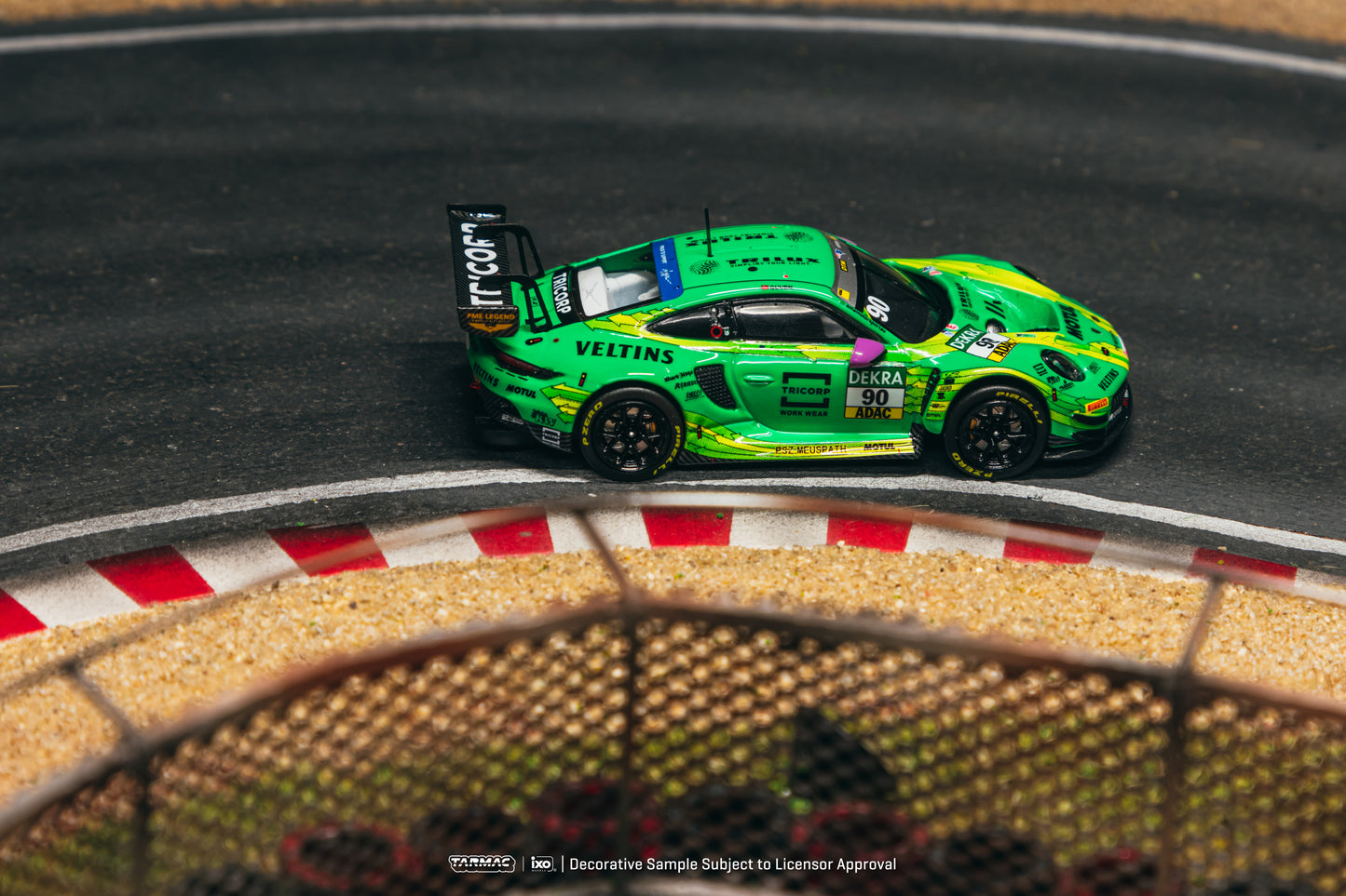 Tarmac Works Hobby64 Porsche 911 992 GT3 R Ayhancan Güven DTM Champion.