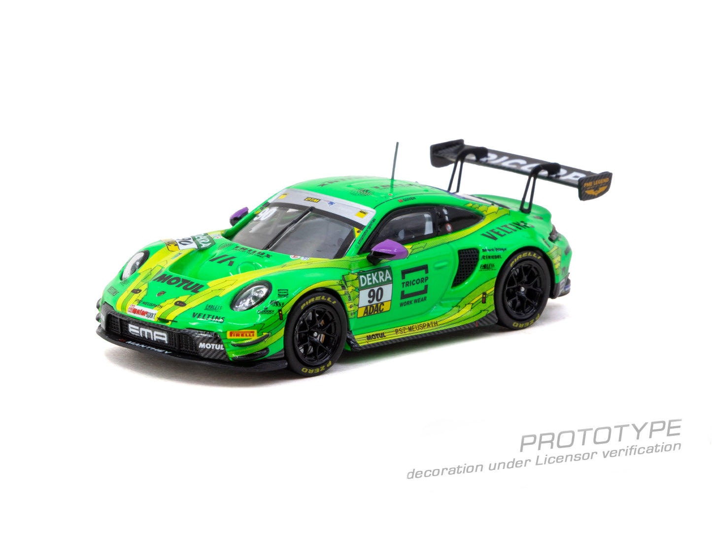 Tarmac Works Hobby64 Porsche 911 992 GT3 R Ayhancan Güven DTM Champion.