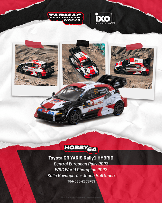 Tarmac Works Toyota GR Yaris Rally1 Hybrid #69 Central European Rally from the Hobby64 series.