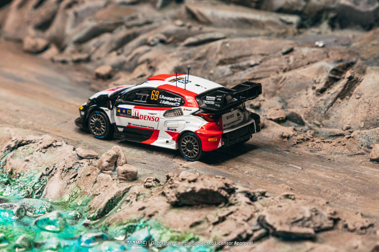 Tarmac Works Toyota GR Yaris Rally1 Hybrid #69 Central European Rally from the Hobby64 series. Back