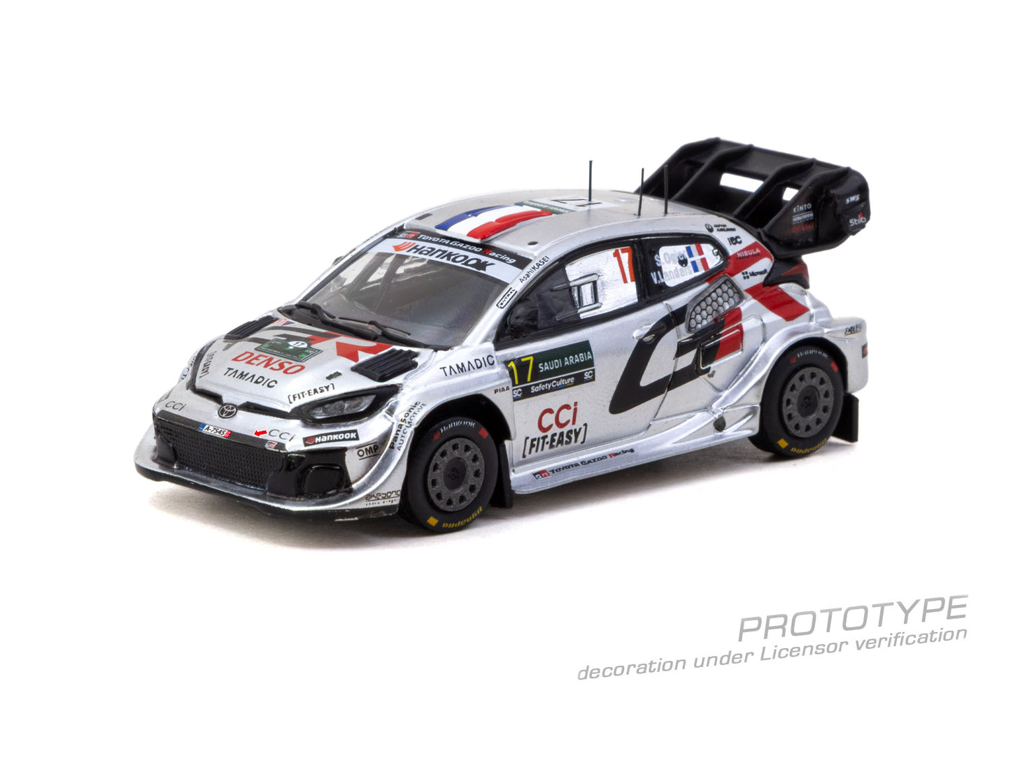 Tarmac Works Hobby64 Toyota GR Yaris Rally1 Hybrid #17 Sébastien Ogier.