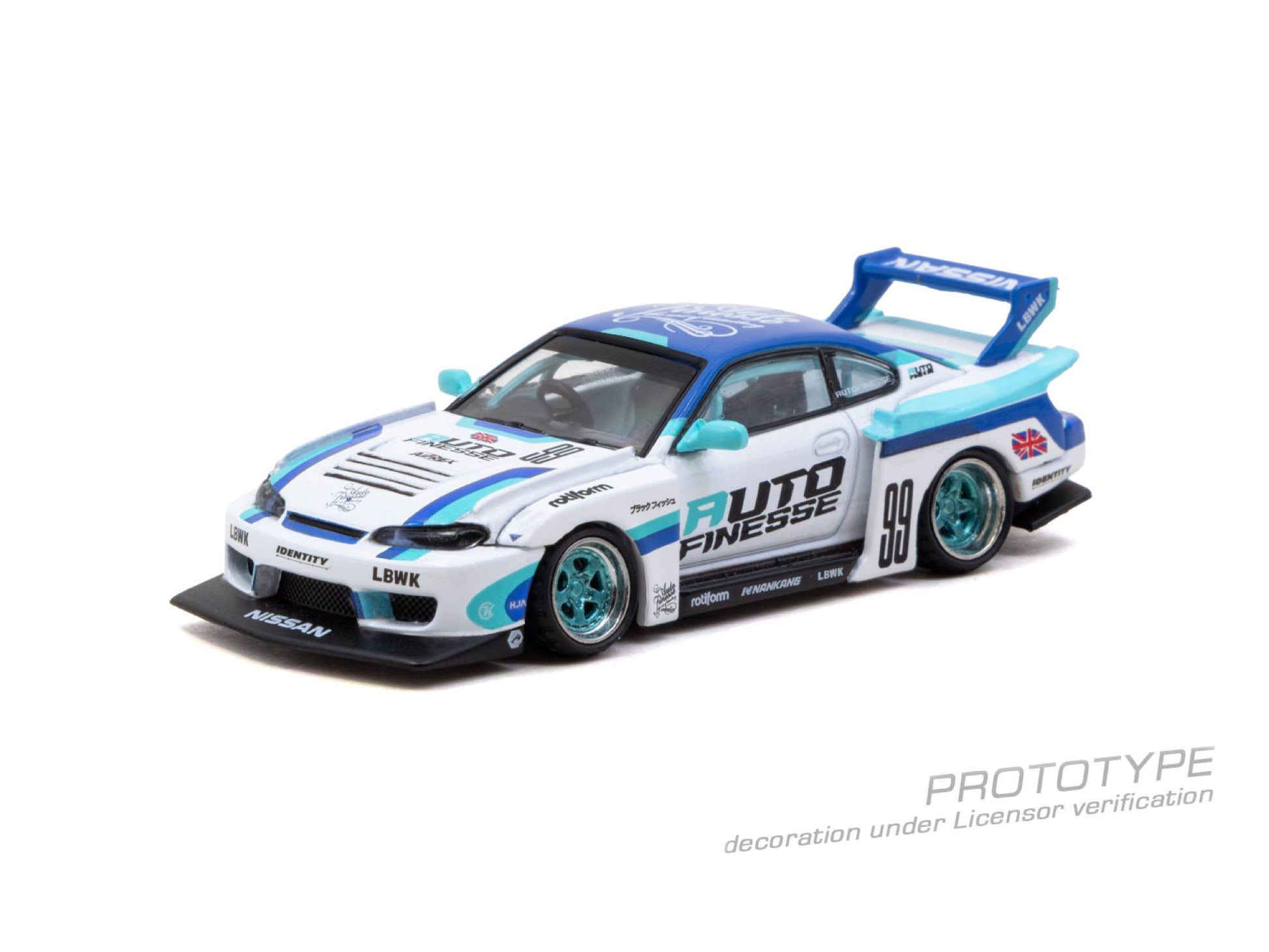 Tarmac Works Nissan Silvia S15 LB Super Silhouette Auto Finesse from the Hobby64 collection.