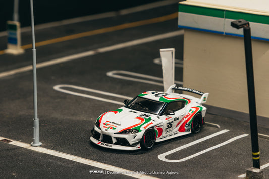 Tarmac Works 2024 Toyota Supra A90 LB-Works Castrol Tribute in 1:64 scale.