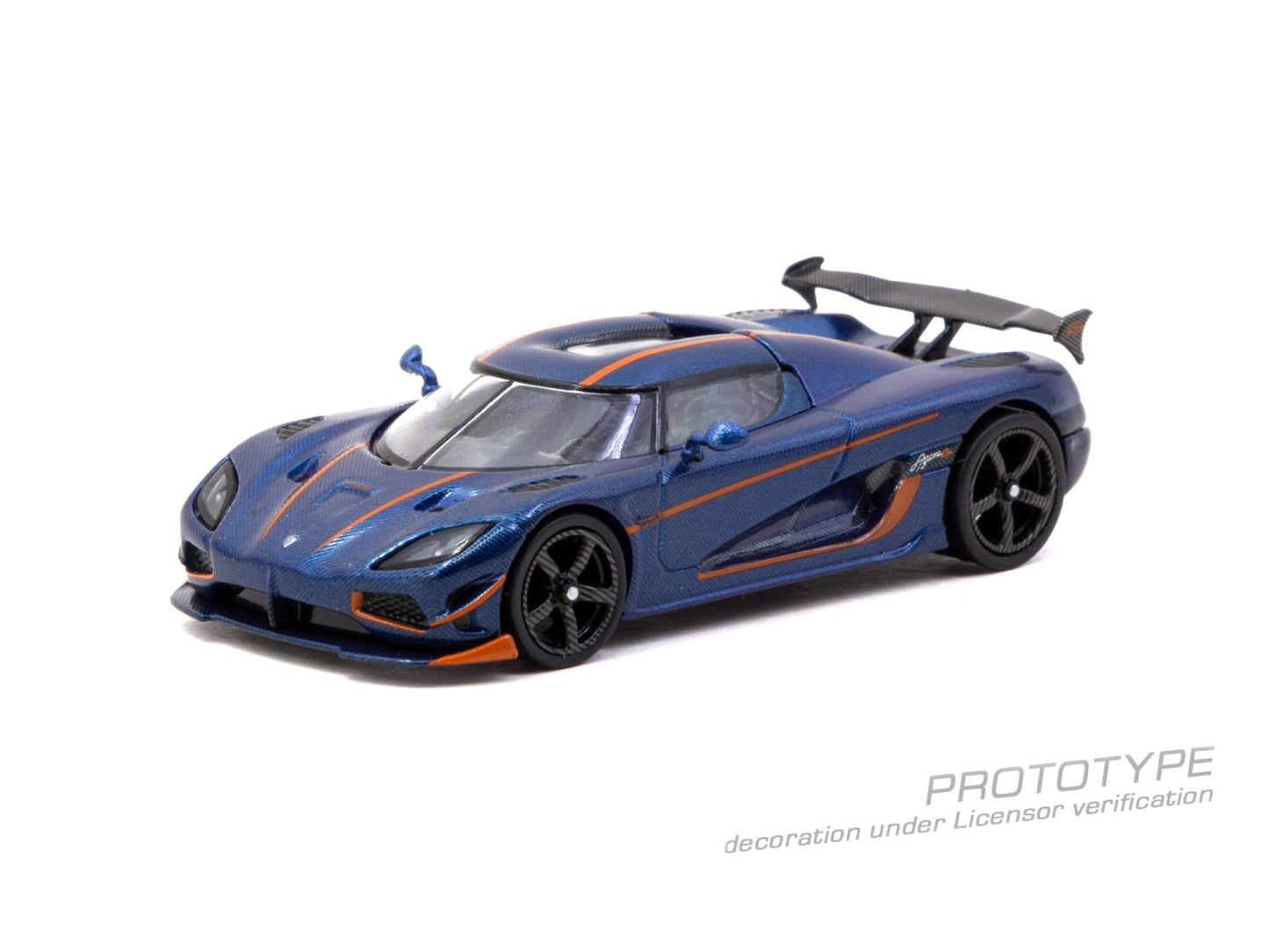 Tarmac Works 1:64 Koenigsegg Agera RS dark blue carbon fiber diecast model