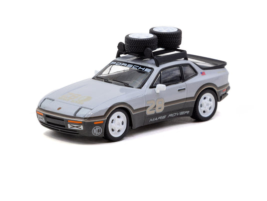Limited edition Tarmac Works Porsche Mars Rover 944 x GRAMS #28 in grey.