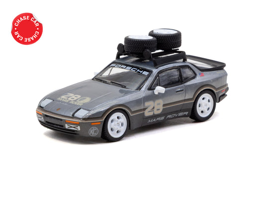 Limited edition Tarmac Works Porsche Mars Rover 944 x GRAMS #28 in grey.