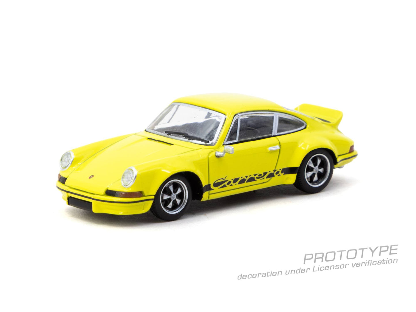 Tarmac Works 1:64 Porsche 911 Carrera RS 2.7 Lightweight yellow Schuco diecast model