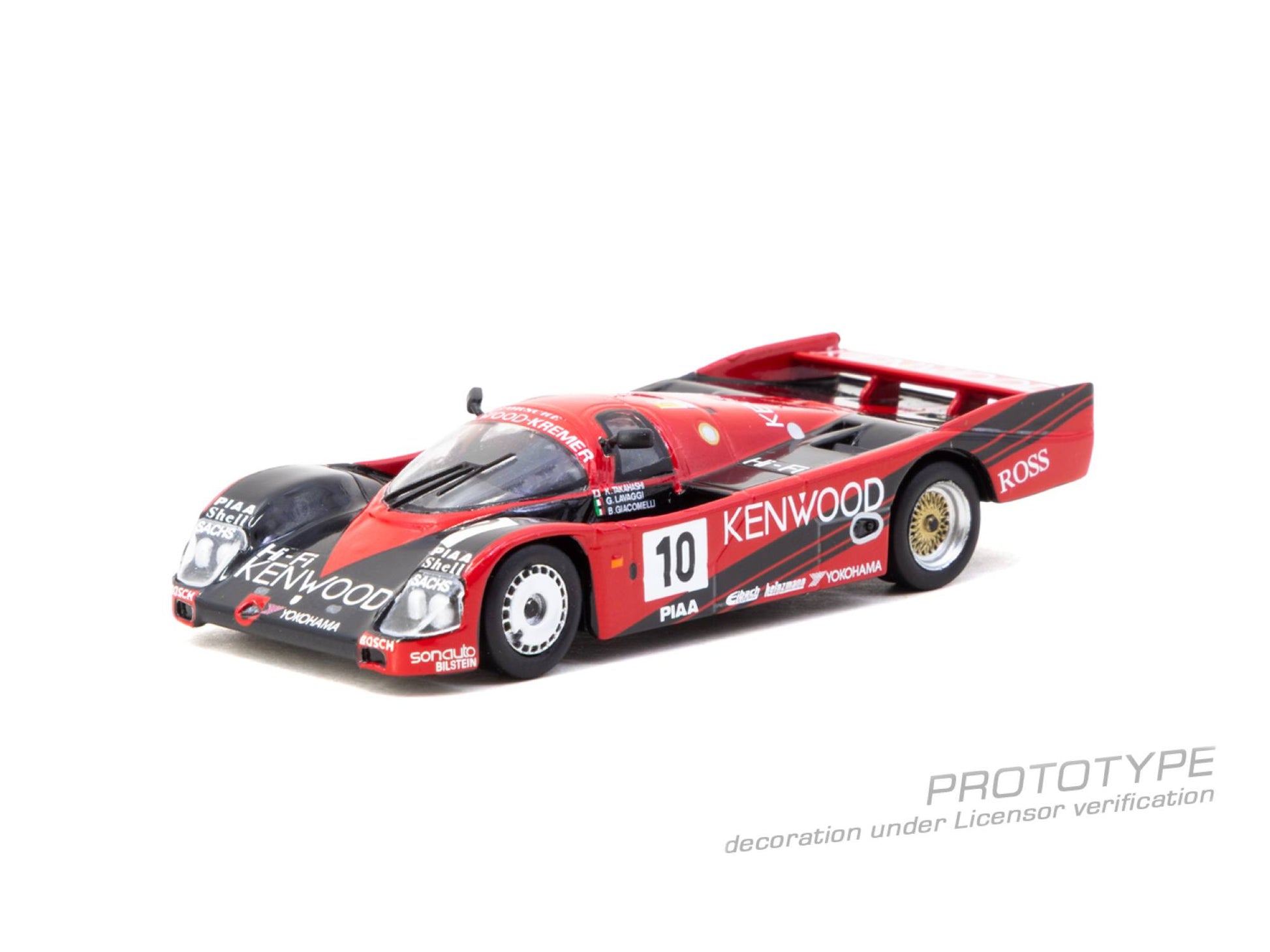 Tarmac Works 1:64 Porsche 962C #10 Kenwood Le Mans 1989 diecast model