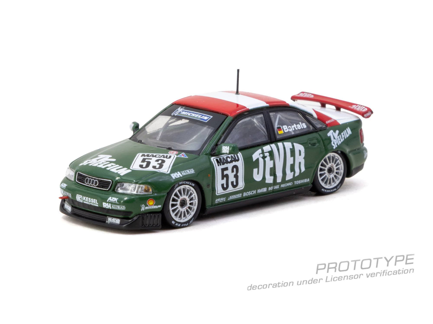 Tarmac Works Audi A4 B5 Quattro #53 Macau Guia Race winner 1:64 diecast
