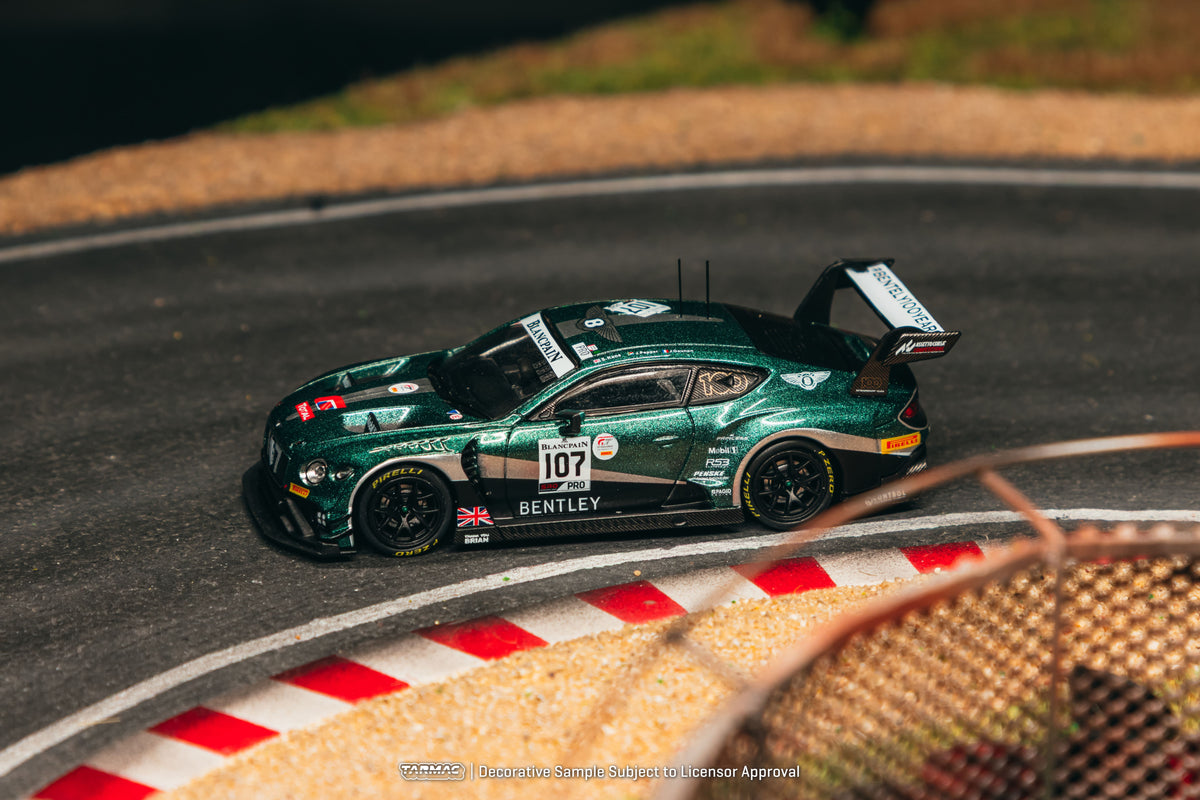 Tarmac Works Hobby64 Bentley Continental GT3 number 107 Jules Gounon 24 Hours of Spa 2019 in 1:64 scale