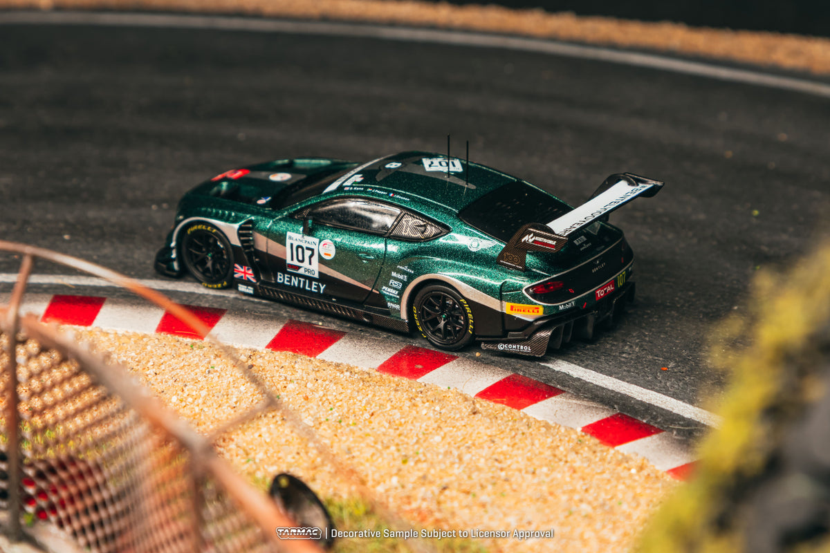 Tarmac Works Hobby64 Bentley Continental GT3 number 107 Jules Gounon 24 Hours of Spa 2019 in 1:64 scale
