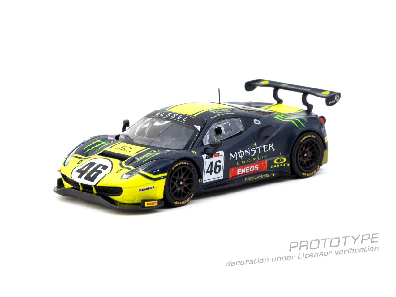 (Pre-Order) Tarmac Works - 2019 Ferrari 488 GT3 #46 V. Rossi / A. Salucci / L. Marini, Gulf 12 Hours 2019