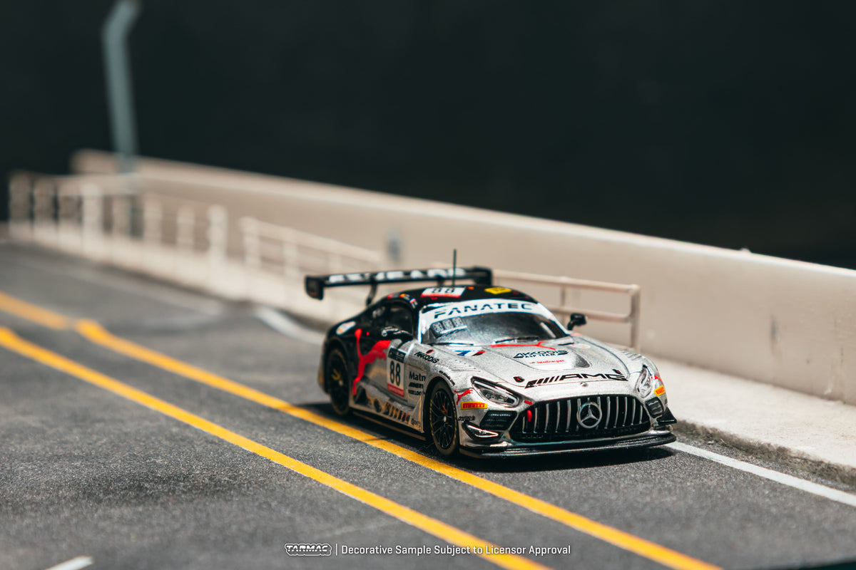 Tarmac Works 2022 Mercedes-AMG GT3 #88 Jules Gounon 24 Hours of Spa winner, a 1:64 Hobby64 model.