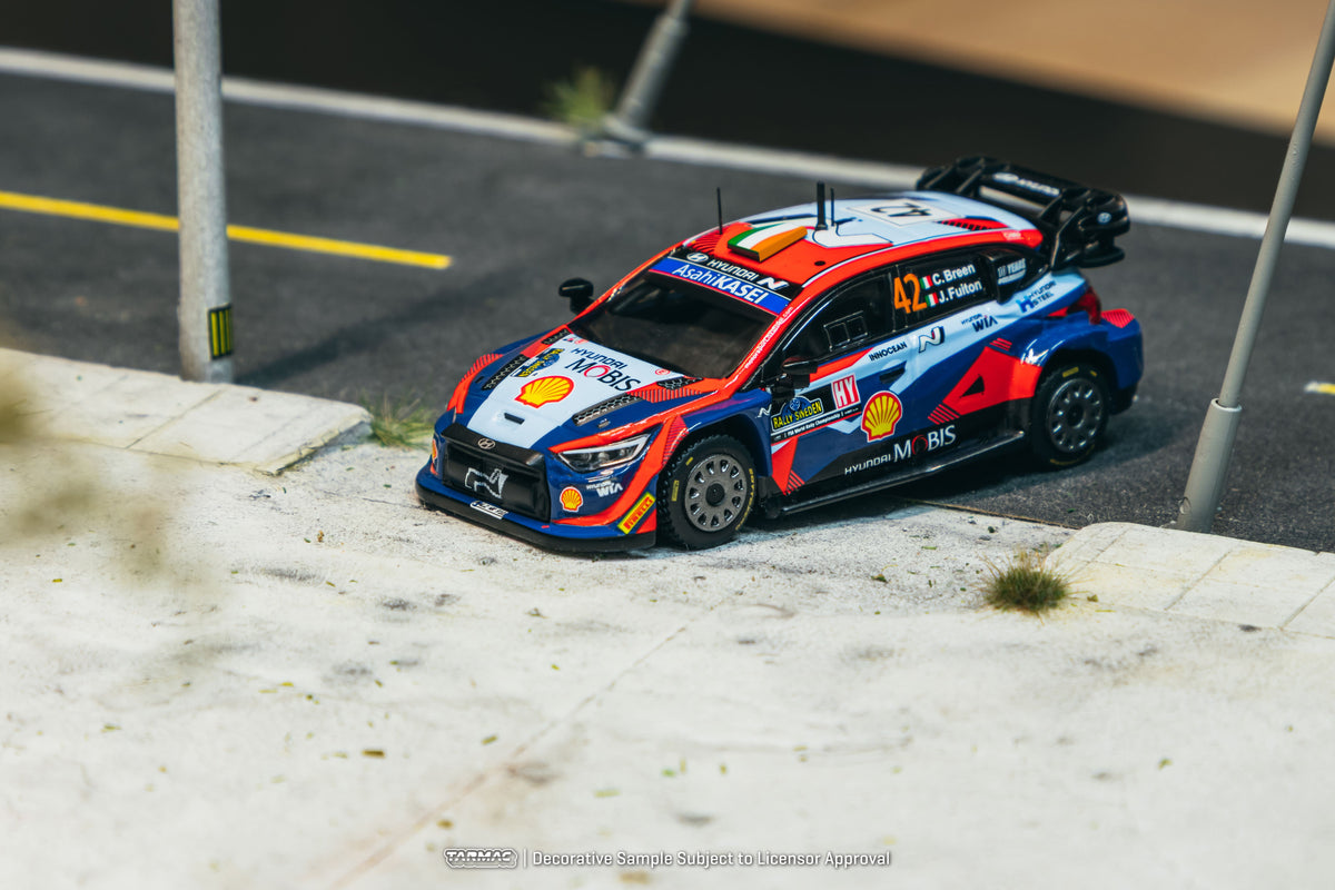 Tarmac Works 2023 Hyundai i20 N Rally1 Hybrid #42 Craig Breen Rally Sweden, a 1:64 Hobby64 model.