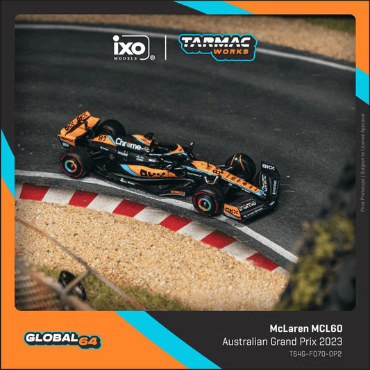 Tarmac Works 1:64 McLaren MCL60 #81 Oscar Piastri Australian Grand Prix diecast model car