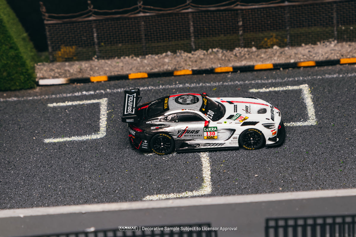 Tarmac Works Hobby64 Mercedes-AMG GT3 number 130 Maro Engel DTM Championship 2024 in 1:64 scale