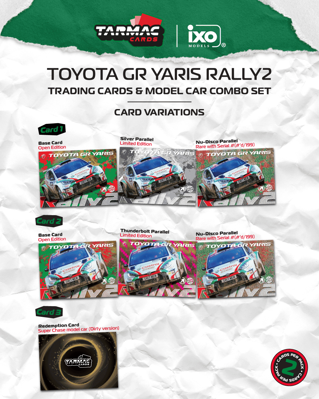 Tarmac Works 2024 Toyota Yaris GR Rally1 Hybrid #3 Chris Ingram British Rally Championship Champion, 1:64 Hobby64.