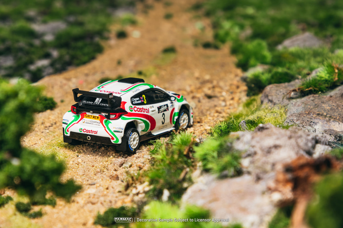 Tarmac Works 2024 Toyota Yaris GR Rally1 Hybrid #3 Chris Ingram British Rally Championship Champion, 1:64 Hobby64.