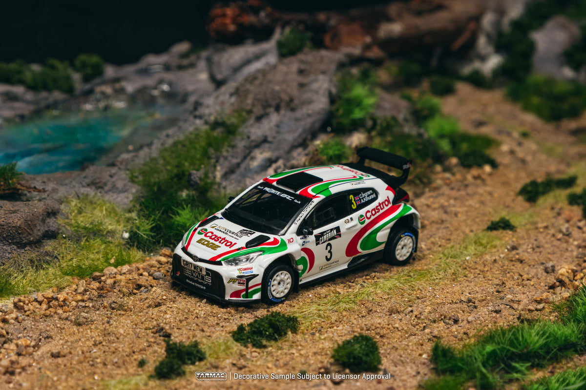 Tarmac Works 2024 Toyota Yaris GR Rally1 Hybrid #3 Chris Ingram British Rally Championship Champion, 1:64 Hobby64.