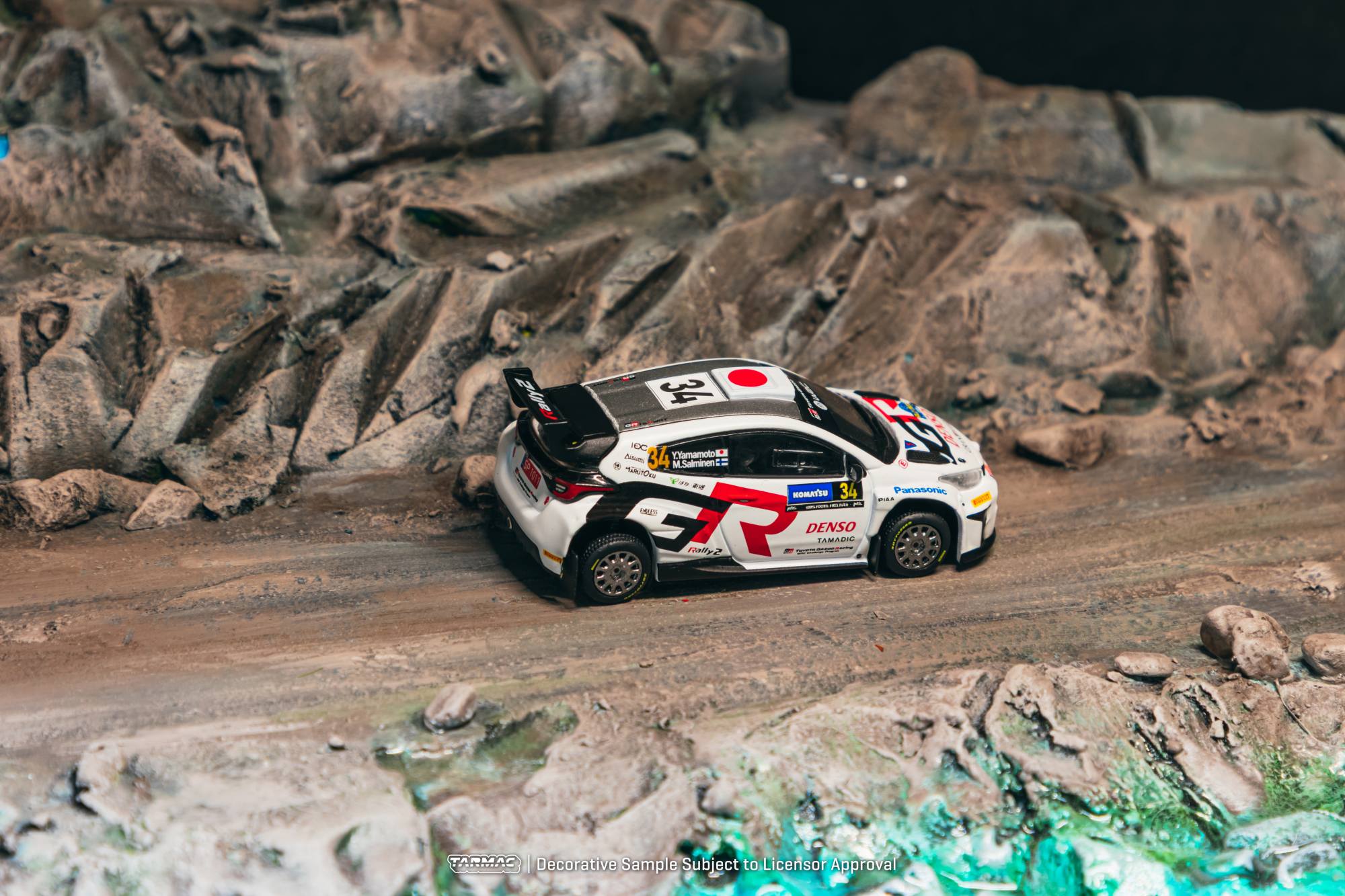Pre-Order) Tarmac Works - 2024 Toyota Yaris GR Rally2 #34 Yuki