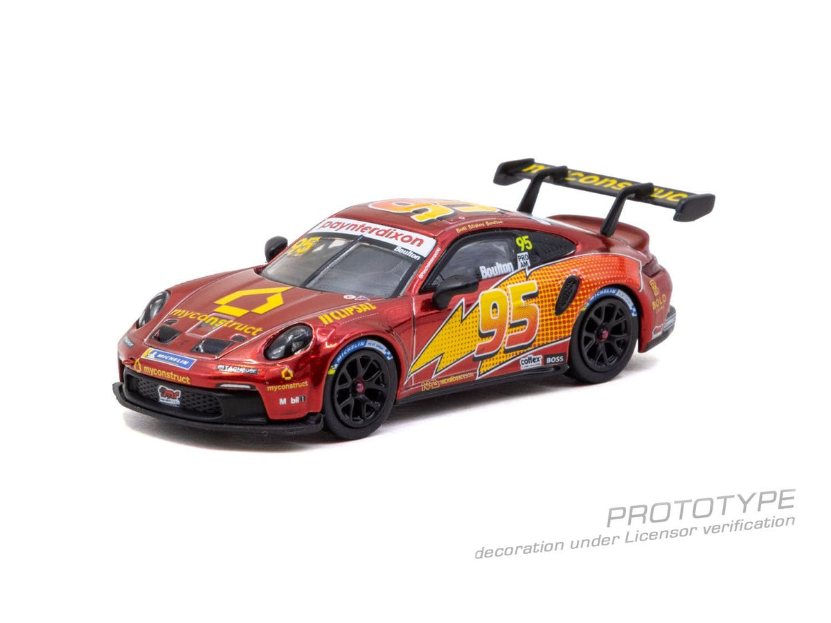 Tarmac Works 2025 Porsche 911 GT3 Cup 992 representing Brett Boulton in Porsche Carrera Cup Australia.