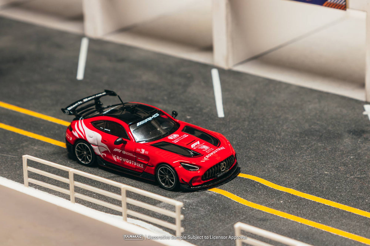 Tarmac Works 2026 Mercedes-AMG GT Black Series Safety Car, a 1:64 Global64 diecast model with motorsport-inspired styling.