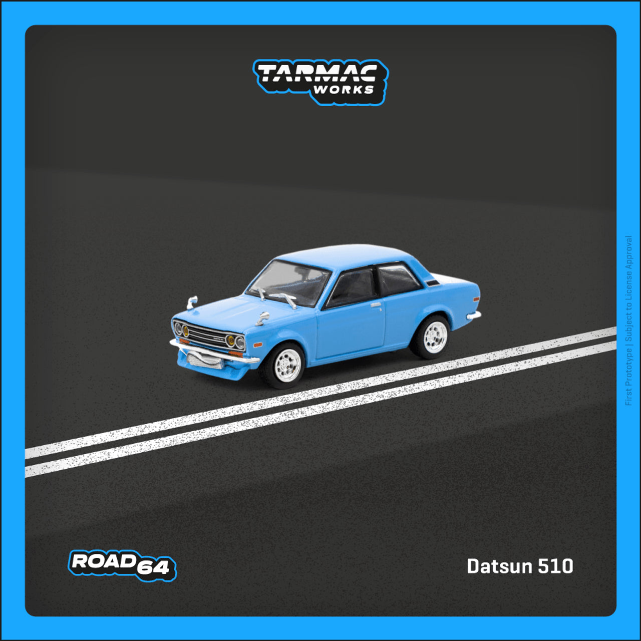 (Pre-Order) Tarmac Works - Datsun 510 Light blue