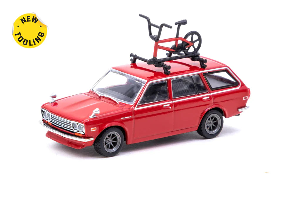 (Pre-Order) Tarmac Works - Datsun Bluebird 510 Wagon Red