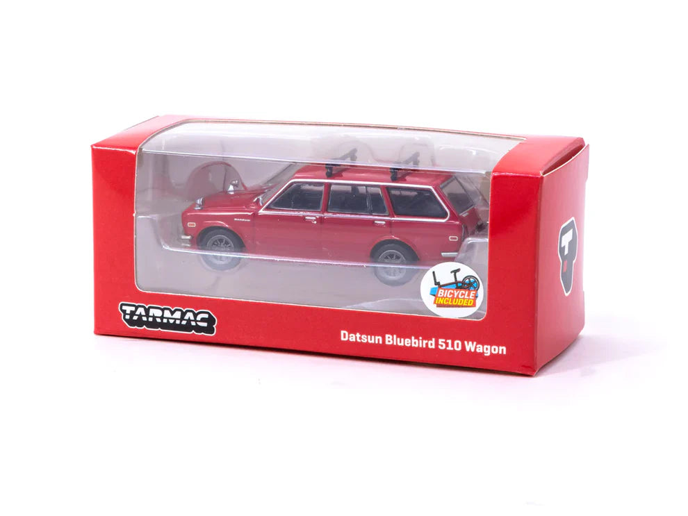 (Pre-Order) Tarmac Works - Datsun Bluebird 510 Wagon Red