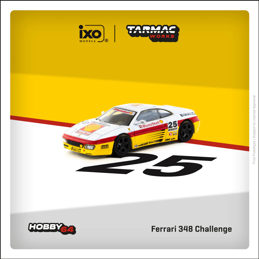 (Pre-Order) Tarmac Works - Ferrari 348 Challenge 1994 Italian GT #25 Oscar Larrauri