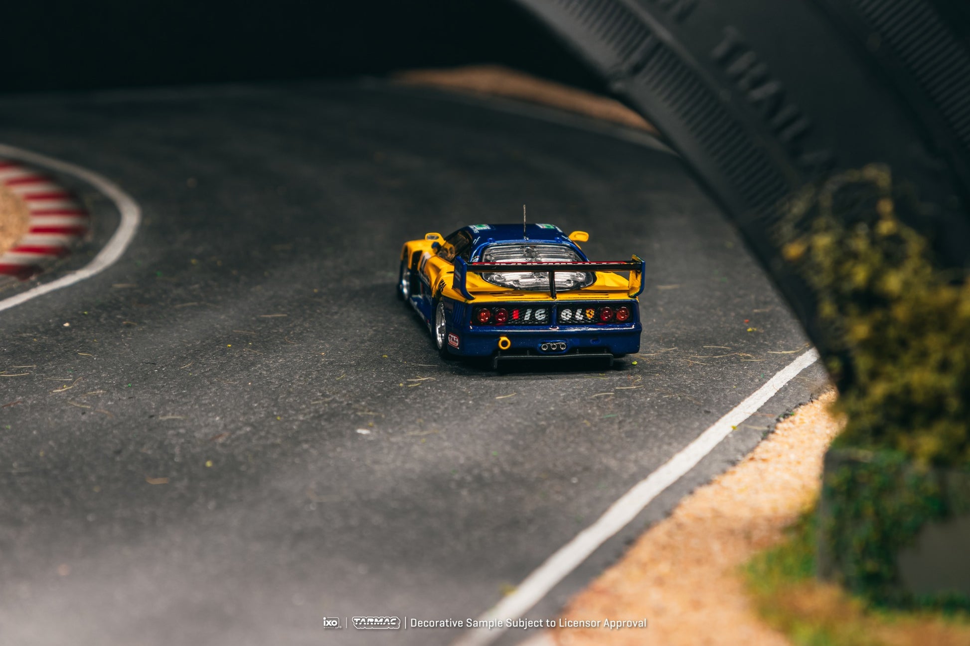 Tarmac Works Ferrari F40 GTE #44 1:64 scale model car from the 24 Hours of Le Mans. Back