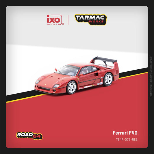 Tarmac Works 1:64 Ferrari F40 Red diecast model car