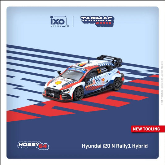 (Pre-Order) Tarmac Works - Hyundai i20 N Rally1 Hybrid Rallye Monte-Carlo 2024 Winner