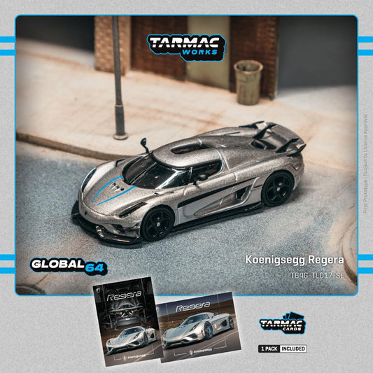Tarmac Works 1:64 Koenigsegg Regera Silver Metallic diecast model car