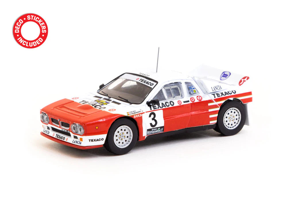 (Pre-Order) Tarmac Works - Lancia 037 Rally Van Haspengouw 1985 Winner