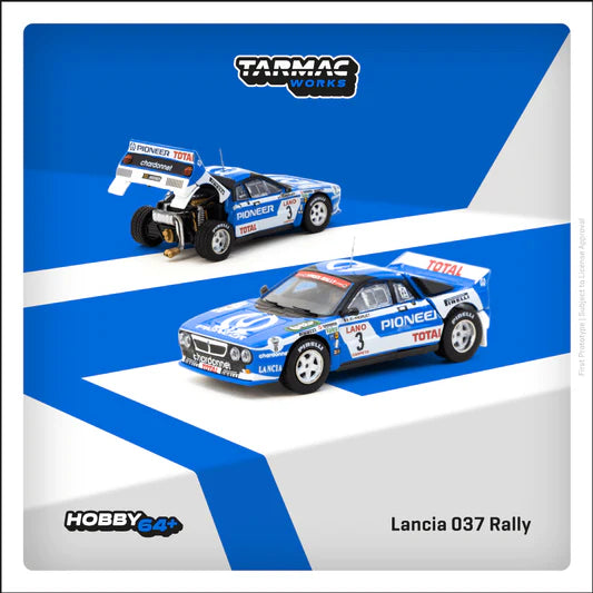 (Pre-Order) Tarmac Works - Lancia 037 Rally #3 J.C. Andruet / F. Sappey Ypres 1983 24 hours Rally