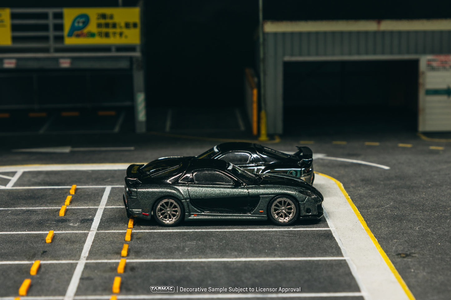 (Pre-Order) Tarmac Works - Mazda RX-7 VeilSide Fortune7 Grey Metallic and Black