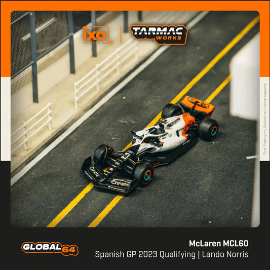 (Pre-Order) Tarmac Works - McLaren MCL60 Spanish GP 2023 Qualifying Lando Norris