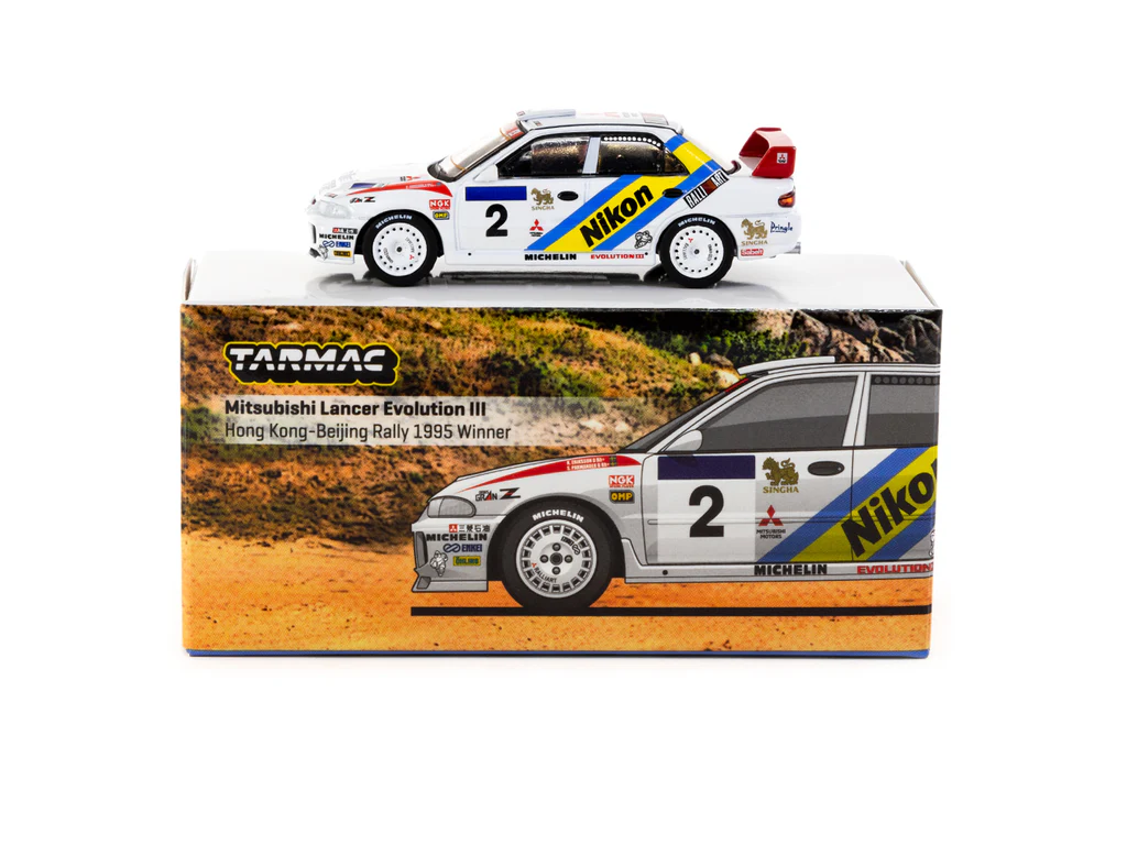 Tarmac Works - Mitsubishi Lancer Evolution III #2 Hong Kong-Beijing Rally 1995 Winner